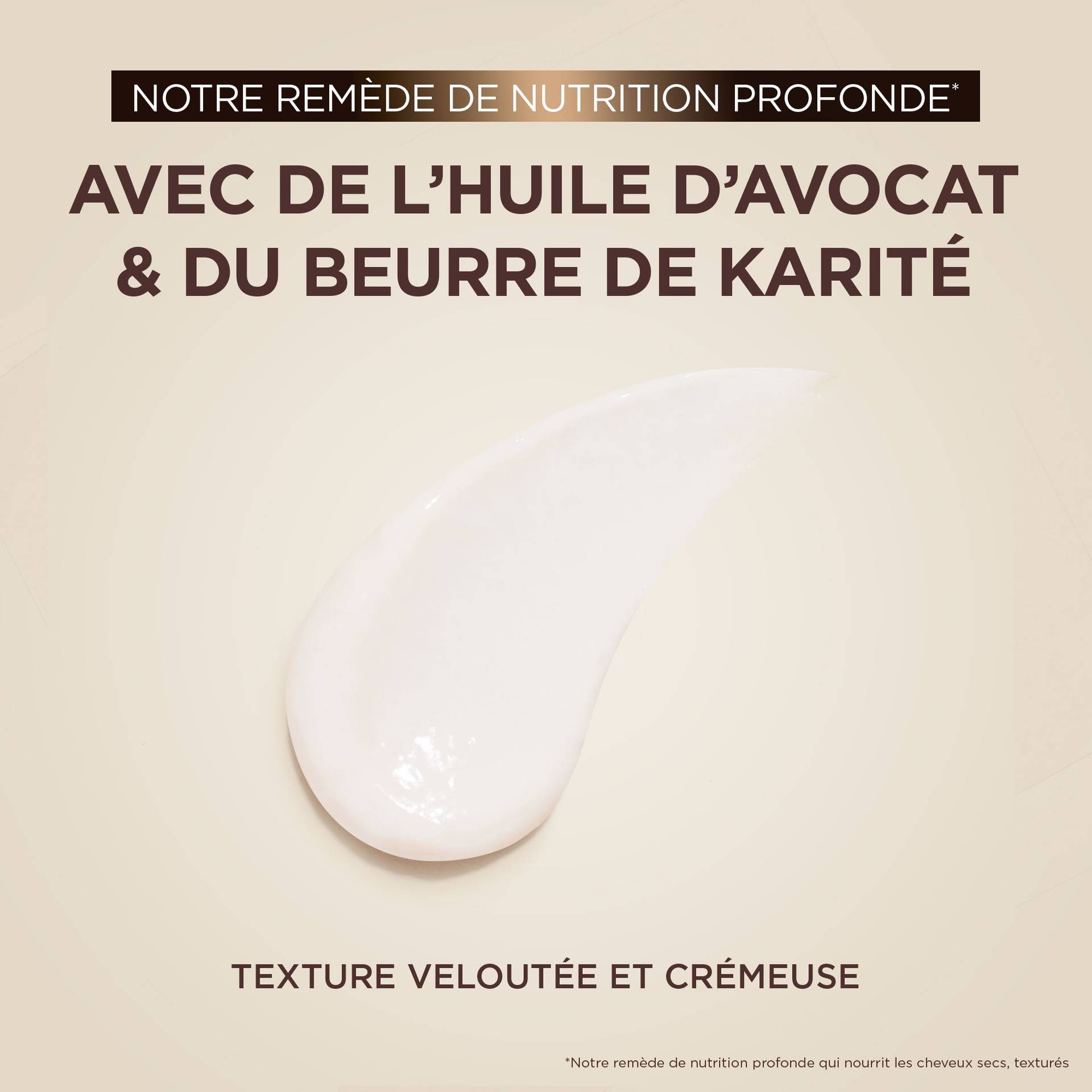 DG110059 LOR2505 CPD GAR HC ULTRA DOUX WEB FR AVOCAT KARITE CONDI TEXTURE 2000x2000px